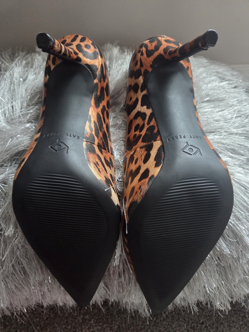 Katy Perry Collections Leopard Print Pointed Toe Pumps - Brown/Black - Picture 10 of 14